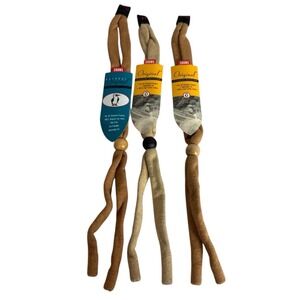 Chums Original Eyeglasses Retainer Three Pack Shades of Tan 0829 New